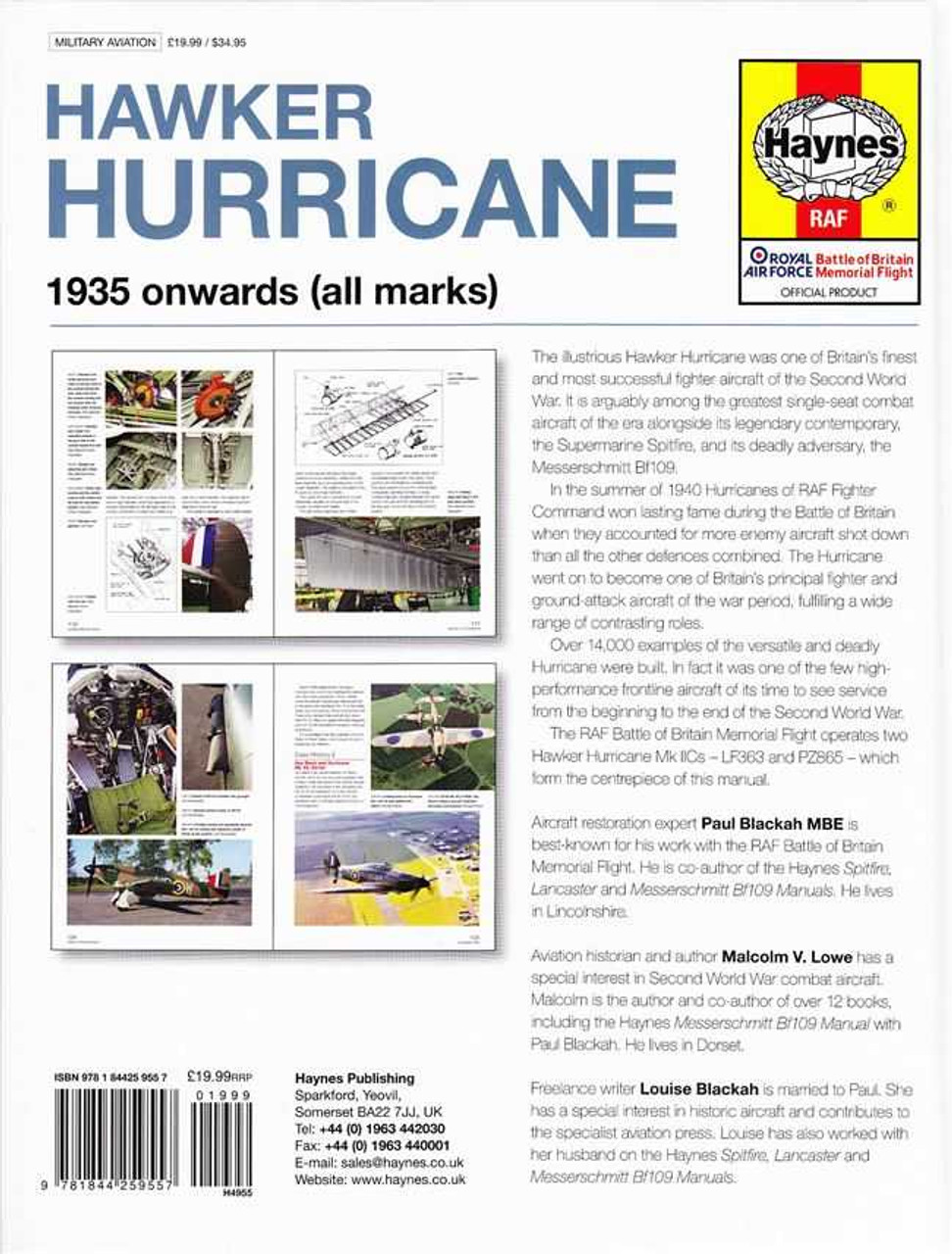 Hawker Hurricane : 1935 onwards ( all marks) owners workshop manual